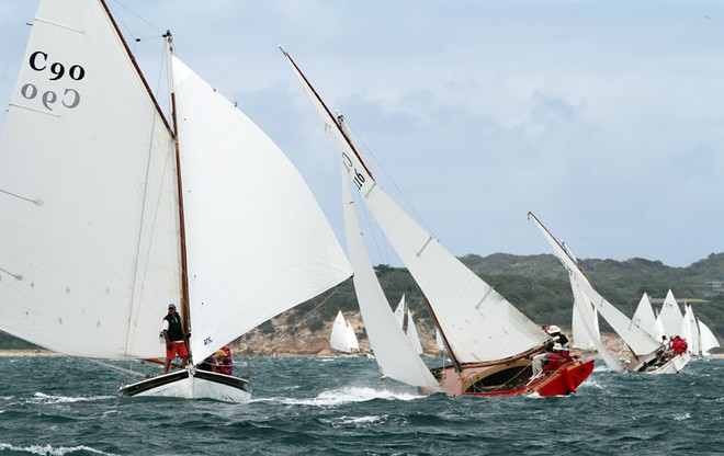 Looking back up the course at C90 Kathleen Mary and the fleet - Barloworld Couta Boat Nationals ©  Alex McKinnon Photography http://www.alexmckinnonphotography.com